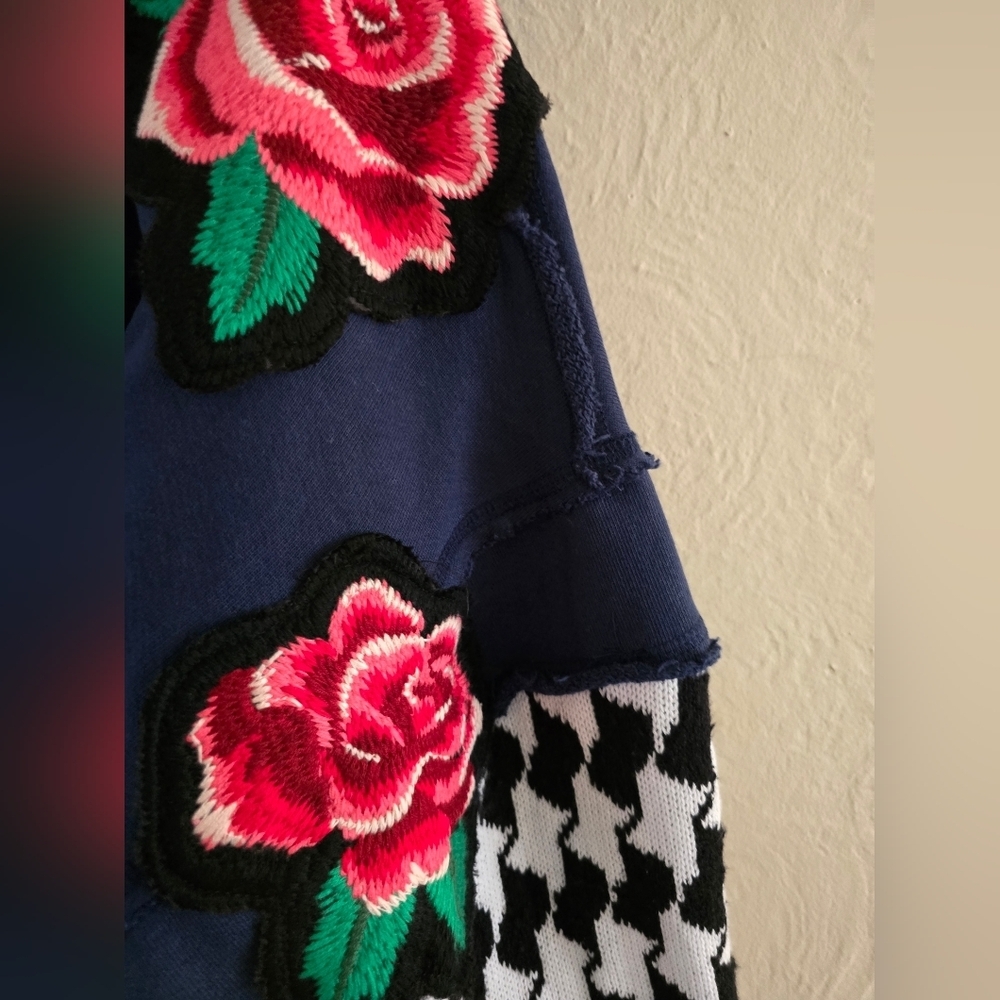 We The Free, Rose Funk Hoodie, Navy Combo, Size Small, MSRP$248 - Picture 6 of 9
